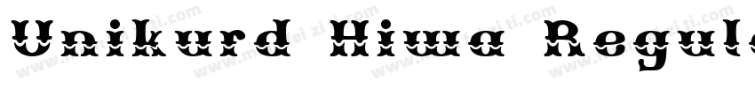 Unikurd Hiwa Regular字体转换